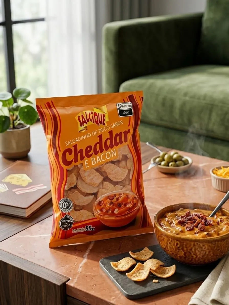 Salgadinho Cheddar e Bacon | 55g
