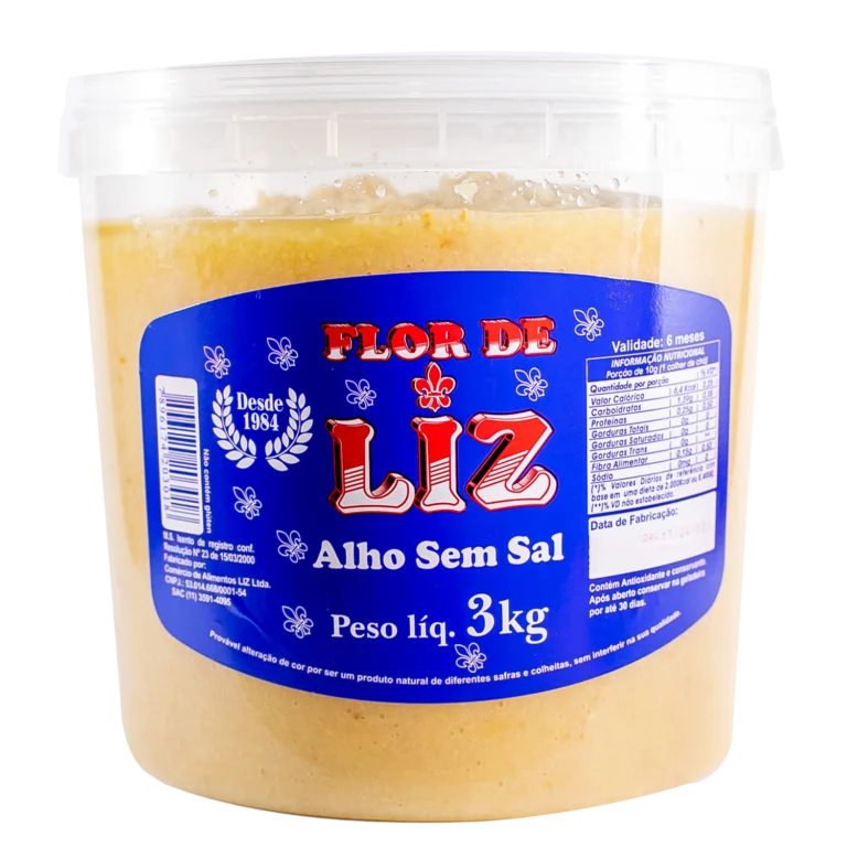 Alho Balde Triturado sem Sal | 3kg