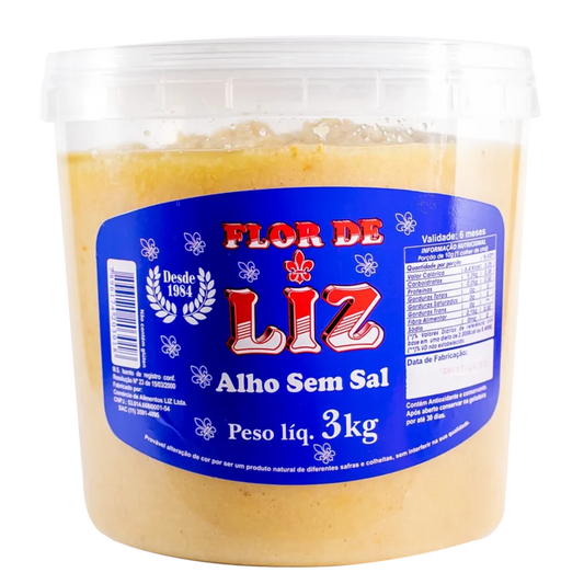 Alho Balde Triturado sem Sal | 3kg